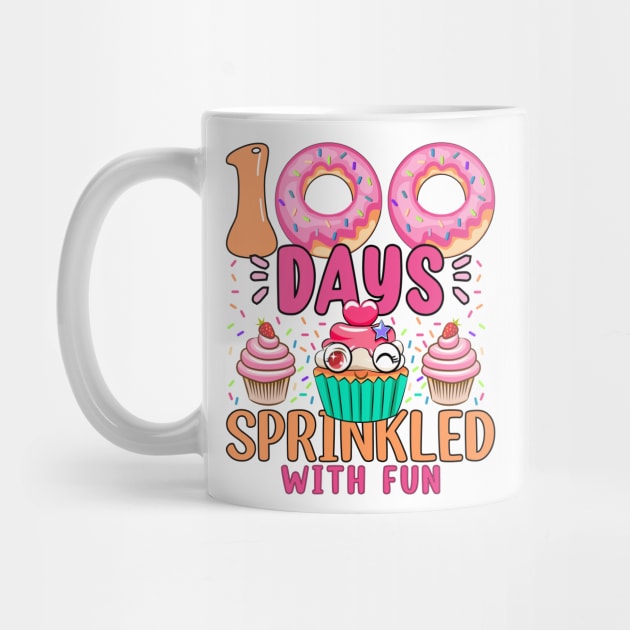 100 Days Sprinkled With Fun Cupcake 100th Day Of School by ArtistTee ⭐⭐⭐⭐⭐